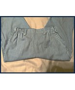 NEW Women&#39;s Coral Bay Seersucker Blue White Stripe Capris Pants PM - $24.55 CAD
