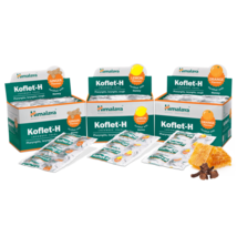 10 Strips 60 pc Himalaya KOFLET-H Lozenges GINGER For Sore Throat FREE SHIP - £17.80 GBP