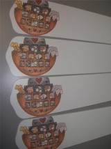 CUSTOM ~ COUNTRY STYLE NOAHS ARK  CEILING FAN CHILDREN OR NURSERY ROOM - $2,113.18 MXN