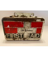 Vintage &quot;Life &amp; Safety&quot; first aid kit fair condition Olathe. KS 8&quot; x 5&quot; ... - $15.00