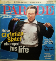 CHRISTIAN SLATER, Angie Harmon @ PARADE Magazine Oct 12, 2008 - $5.95