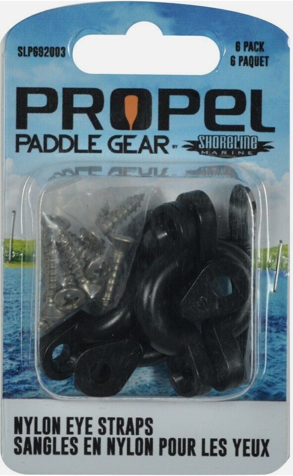Shoreline Marine Propel Paddle Gear, Kayak Nylon Eye Straps, 6-Pack w/Ha... - $6.95