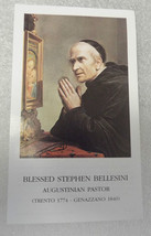 Blessed Stephen Bellesini Prayer Card, from Italy New - $2.00