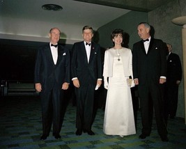 President John F. Kennedy and Jackie with LBJ at event New 8x10 Photo - £6.93 GBP