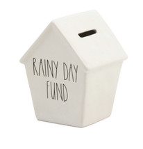 Rae Dunn &quot;RAINY DAY FUND&quot; Bank Birdhouse by Magenta 6.5 x 5 - $24.99