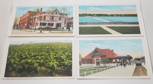 Primary image for Owensboro Kentucky VTG Postcard Lot of 4 Unposted Tobacco Fields Union Station