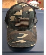 U.S. FLAG ADULT CAMOUFLAGE CAMO ADJUSTABLE SNAPBACK CAP HAT W/ TRUCKER M... - €15,94 EUR