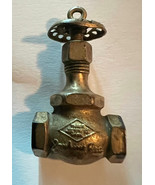 Vintage Jenkins &amp; Co Charm 1960 Brass Water Cut Off Valve 1.25&quot; Salesman... - $376.34 MXN