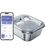 Geeni Petconnect Smart Pet Water Fountain Stainless Steel - 4L Automatic - $64.95