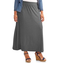 Terra &amp; Sky Women&#39;s Plus Knit Maxi Skirt - £15.15 GBP