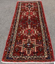 2&#39;4 x 6&#39;4 S Antique Caucasian Heris Hand Knotted Wool Runner Oriental Nomad Rug - £447.63 GBP