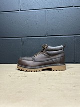 Vintage Candies Y2K Brown Leather Moc Toe Hiking Boots Wmns Sz 8 M - £43.93 GBP