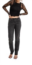 Levi&#39;s 501 mini waist jeans in BLACK DEST - £60.16 GBP