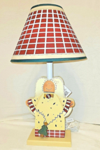 17&quot; ANGEL Christmas Accent LAMP &amp; SHADE ~ Painted Wood ~ Sue Jernigan ~ ... - £10.25 GBP
