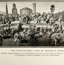 Medieval Rome Conventional View 1906 Roman Renaissance History Art Print DWKK25 - $24.99