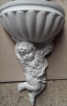Cherub Child Display Hanging Victorian Wall Plaque Sculpture Art Decorat... - $719.70 MXN