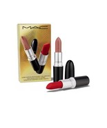 MAC 2-Pc Star Status NIB Lustreglass Lipstick Set: Thanks, It&#39;s Mac! / R... - $28.66