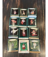 Hallmark Keepsake Miniature Ornaments 90s Collector 12 pc Vintage Cake T... - $27.22