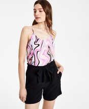 MSRP $49 Bar III Women Printed Spaghetti-Strap Camisole Top Purple Size XL - £8.70 GBP