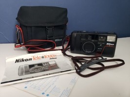 Nikon Tele Touch 35mm Film Camera  Tested Works with bag guide w/ battery - £45.88 GBP