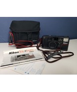 Nikon Tele Touch 35mm Film Camera  Tested Works with bag guide w/ battery - £45.94 GBP
