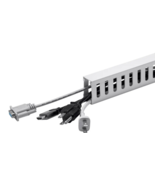 White Open slot dUcT Raceway for cables cords manage 6&#39;x1&quot;x1.8&quot; Monopric... - $983.19 MXN