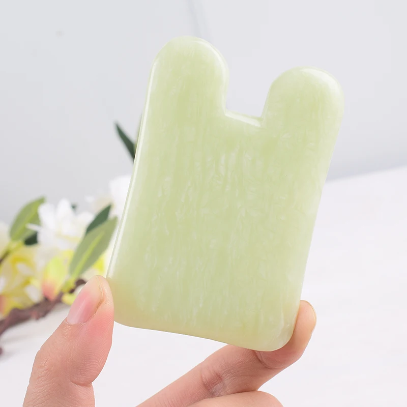 Jade Gua Sha Tool Health Mage  Stone Gift Crystal Mager Face Body Xiuyan Jade SP - $97.05