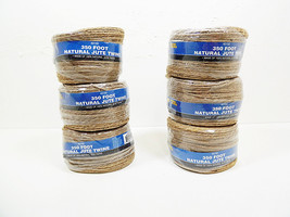 Twine Jute Natural String Rope 3Ply Cord 2100 ft 2mm Crafts Burlap Hemp Craft - £13.23 GBP