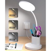 Small Desk Lamp, Led Desk Lamps For Home Office, Eye-Caring Study Desk Light For - £31.96 GBP