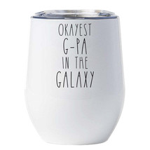 Okayest G-pa In The Galaxy Tumbler 12oz Father Funny Cup Christmas Gift For Dad - £18.16 GBP