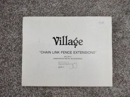 Dept 56 Heritage Village Chain Link Fence Extensions Miniature #5235-3 - £10.14 GBP