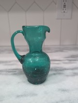 Vintage 1960&#39;s Small 5&quot; Crackle Glass Vase in Excellent Condition! - £15.87 GBP
