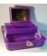 Vintage Caboodles Lavender Purple Makeup Case Organizer Model 5622 Clean - $470.22 MXN