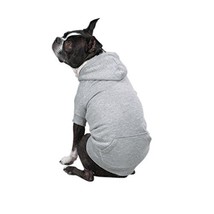 Zack &amp; Zoey Fleece-Lined Hoodie for Dogs, 16&quot; Medium, Gray - £23.46 GBP