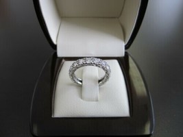4.5Ct Round Cut Diamond Vintage Full Eternity Band 14k White Gold Plated - £82.19 GBP