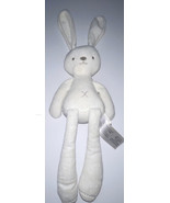 Animal Adventure 2019 Plush Stuffed White Bunny Rabbit Long Legs Gray St... - $44.50