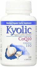 NEW Kyolic Aged Garlic Extract Formula 110 CoQ10 Odorless Organic Supplement - £23.15 GBP