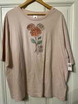 Disney Epcot Flower &amp; Garden Festival Plant Lady T-Shirt Women&#39;s XL Pink - £19.75 GBP