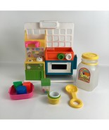 Fisher Price Fun With Food Toddler Play Kitchen Playset Stove Sink Vinta... - $102.34 CAD