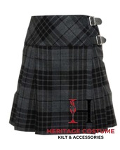 Scottish Grey Watch Tartan Ladies Skirt For Women Knee Length Tartan Pleat Kilt - £30.90 GBP
