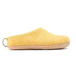 Woolly&#39;s Indoor Open Heel Slippers With Leather Sole (Mustard Yellow) - ... - $52.00