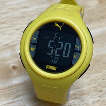 Puma Men Lady 50m Yellow Black Reverse LCD Digital Alarm Chrono Watch~New Batter - £18.17 GBP
