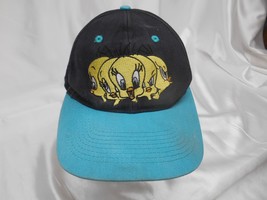 Old Vtg 1994 Looney Tunes Tweety Bird Snapback Cap Hat Advertising Entertainment - £23.70 GBP