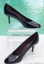 Donald Pliner Couture Patent Leather Shoe New Peep Toe Pump Flexible Sole $250 - £78.66 GBP