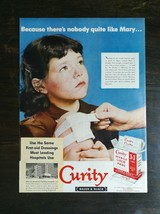 Vintage 1951 Curity Bauer &amp; Black Sterile Lisco Pads Little Girl Origina... - £5.22 GBP