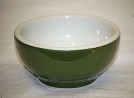 Old Vintage Restaurant Ware Small Mixing Bowl Green &amp; White Kitchen Tool... - £19.54 GBP