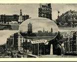 Vtg Postcard 1930s Multiview - London, England UK - Unused - £3.08 GBP