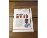 National Geographic Ethnolinguistic Map Of The Peoples Of Africa - $19.79