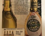 1991 Wishbone Olive Oil Italian Classics Vintage Print Ad Coupon pa18 - $5.93