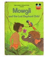 VINTAGE 1978 Disney Mowgli and the Lost Elephant Child Hardcover Book  - £11.89 GBP